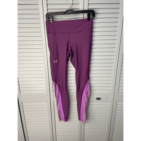 Under Armour compression heatgear leggings multi purple women's size medium - Picture 1 of 7